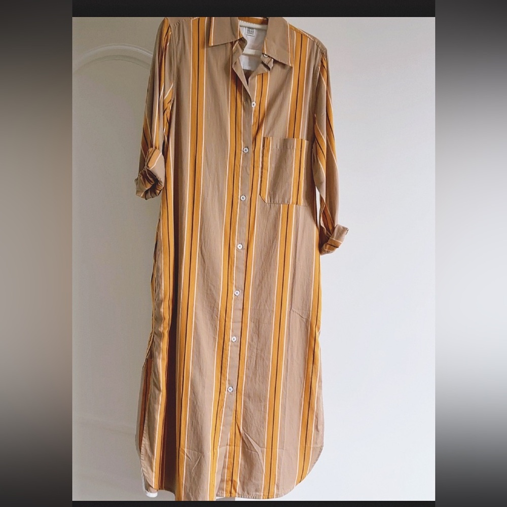 TOTEME
Jacquard striped cotton-blend shirt dress XS - Picture 6 of 10